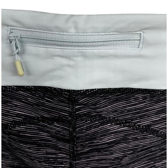 Lululemon Run Excel Crop Wee Are From Space Black Aquamarine Legging 4 Pocket - Picture 7 of 7